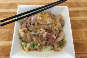 Oyakodon on Cauliflower Rice