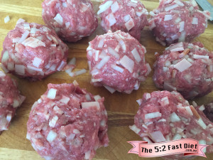 Raw meatballs