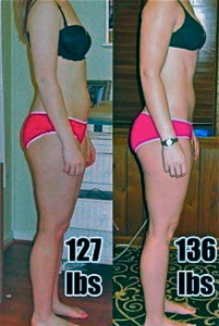 Weight vs muscle gain